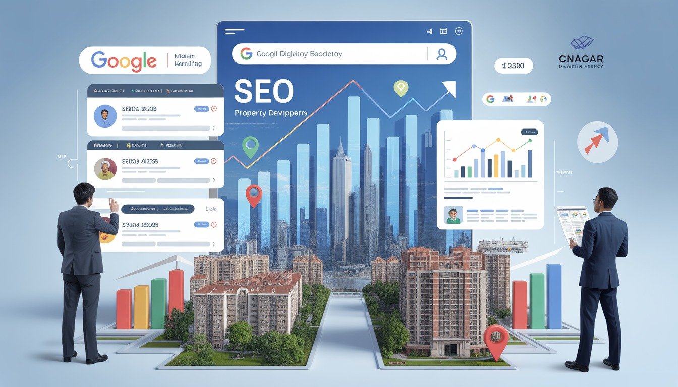 Real estate SEO strategy for Indian property developers by Cnagar Digital Marketing Agency